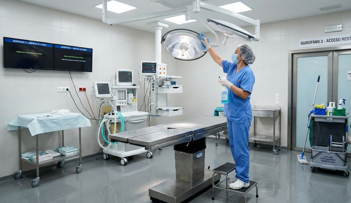 Limpieza hospitalaria