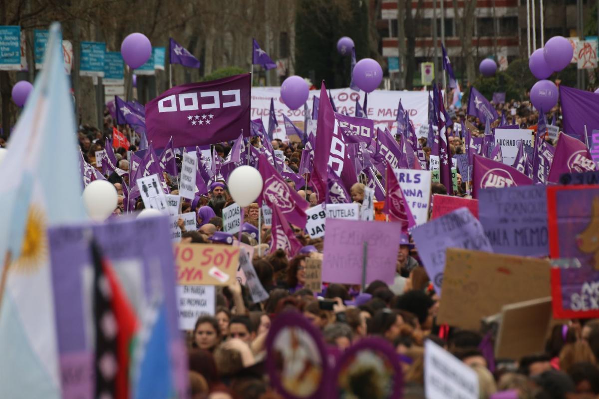 Manifestacion 8M 2020 en Madrid