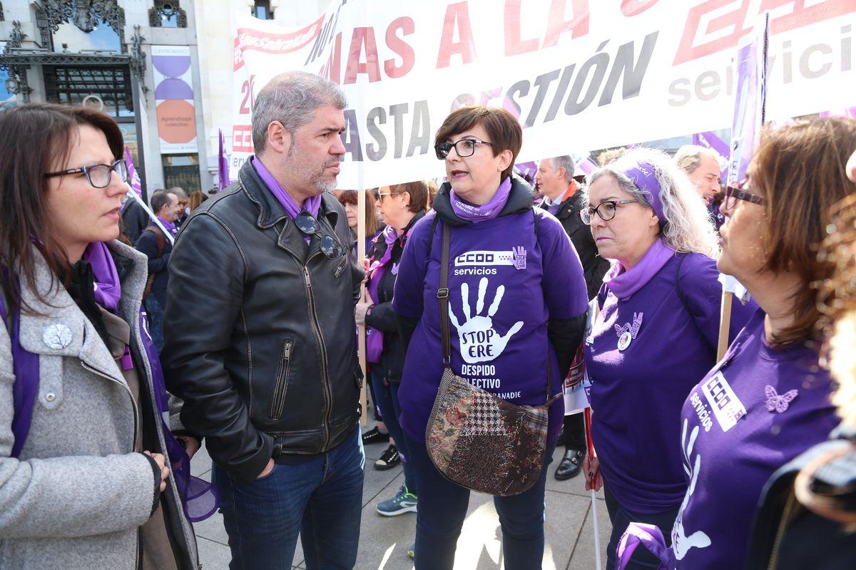 8M Da Internacional de la Mujer Trabajadora, concentracin en Cibeles