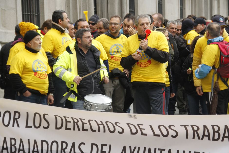 Concentracin del SAMUR ante las carencias de plantilla