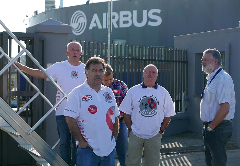 Concentracin de apoyo a los 8 de Airbus