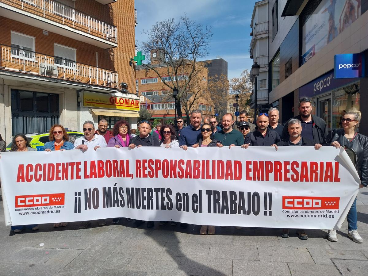 Alcorcn reclama medidas urgentes por el fallecimiento de los dos bomberos que trabajaban en el parque de la localidad