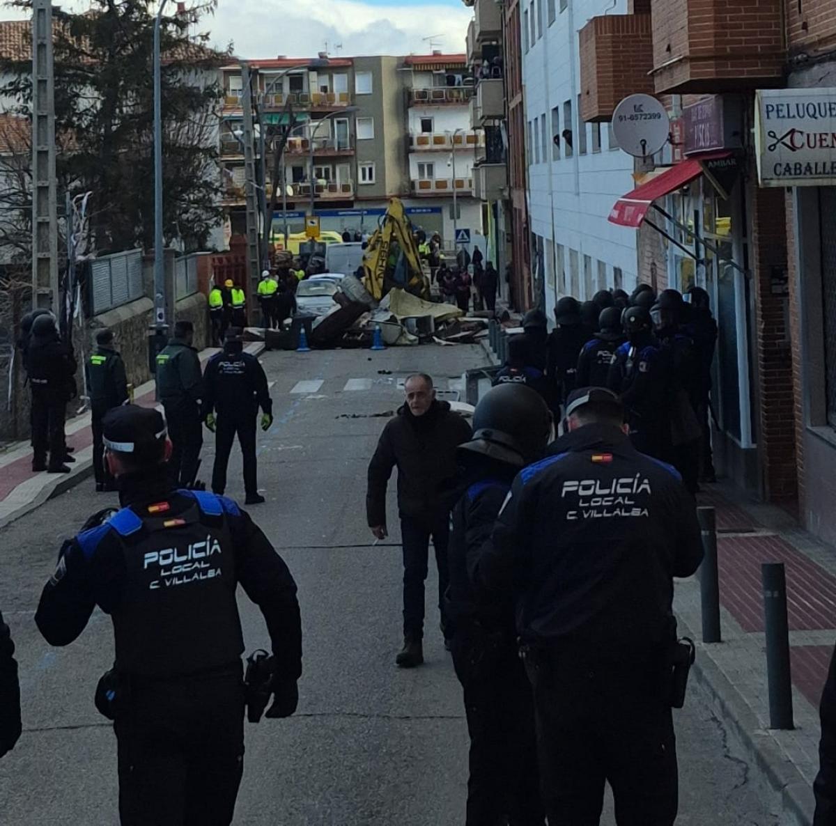 Desalojo en Collado Villalba