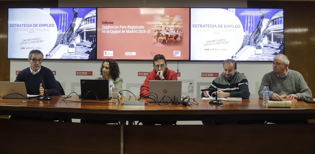 Presentación del informe “Tendencias Paro Registrado en la Ciudad de Madrid 2020-25”