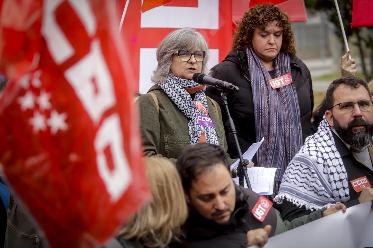 Diciembre 2025. Concentración frente a la Asamblea de Madrid contra la aprobación de los Presupuestos 2026