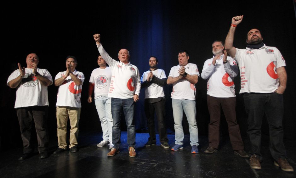 Acto en defensa del derecho de huelga, 19 enero 2016