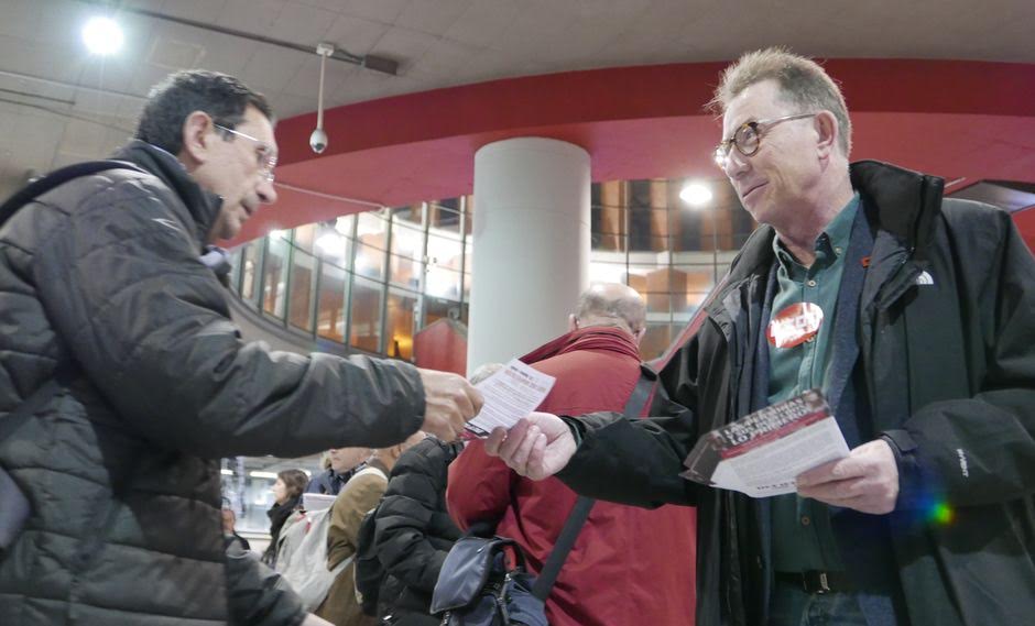 Jaime Cedrn, en la estacin de Atocha