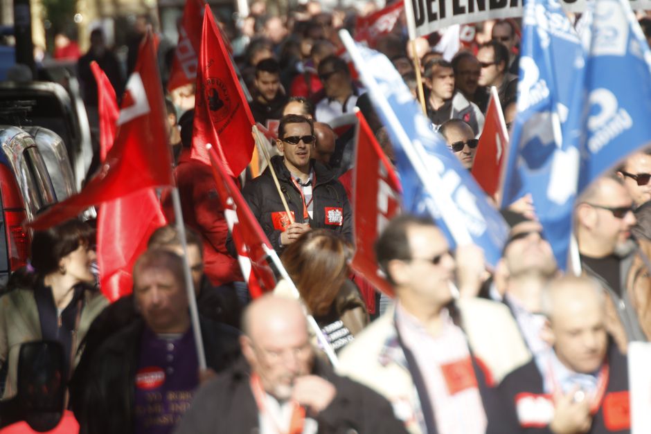 Manifestacin de la plantilla de la EMT por un transporte pblico y de calidad 26/11/2015