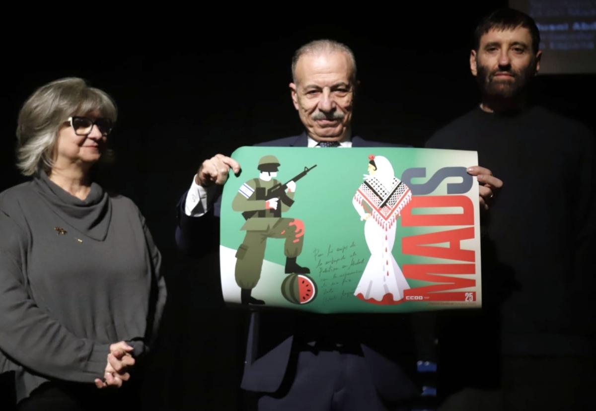 CCOO de Madrid, la Fundación Sindical Ateneo 1º de Mayo y la Embajada de Palestina organizan un acto de apoyo al pueblo Palestino