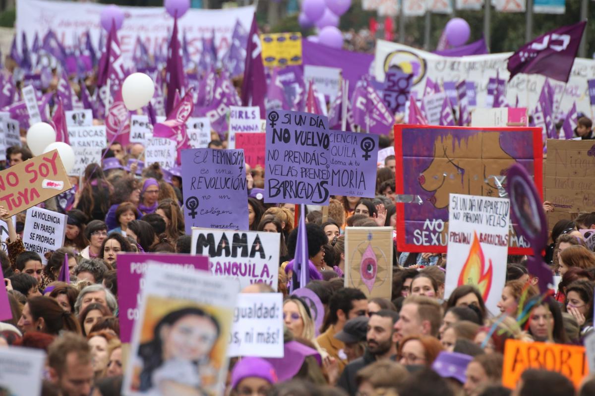 Manifestacion 8M 2020 en Madrid