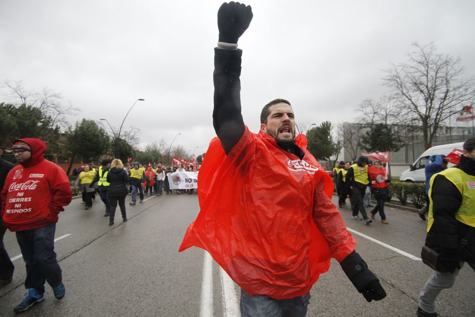 Juicio a los 8 de Airbus, primer da, manifestacion en Getafe y entrada al juicio