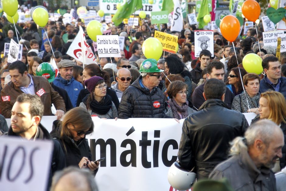 Marcha por el Clima "Frente al cambio climtico, cambiemos de modelo" Madrid 29-11-2015