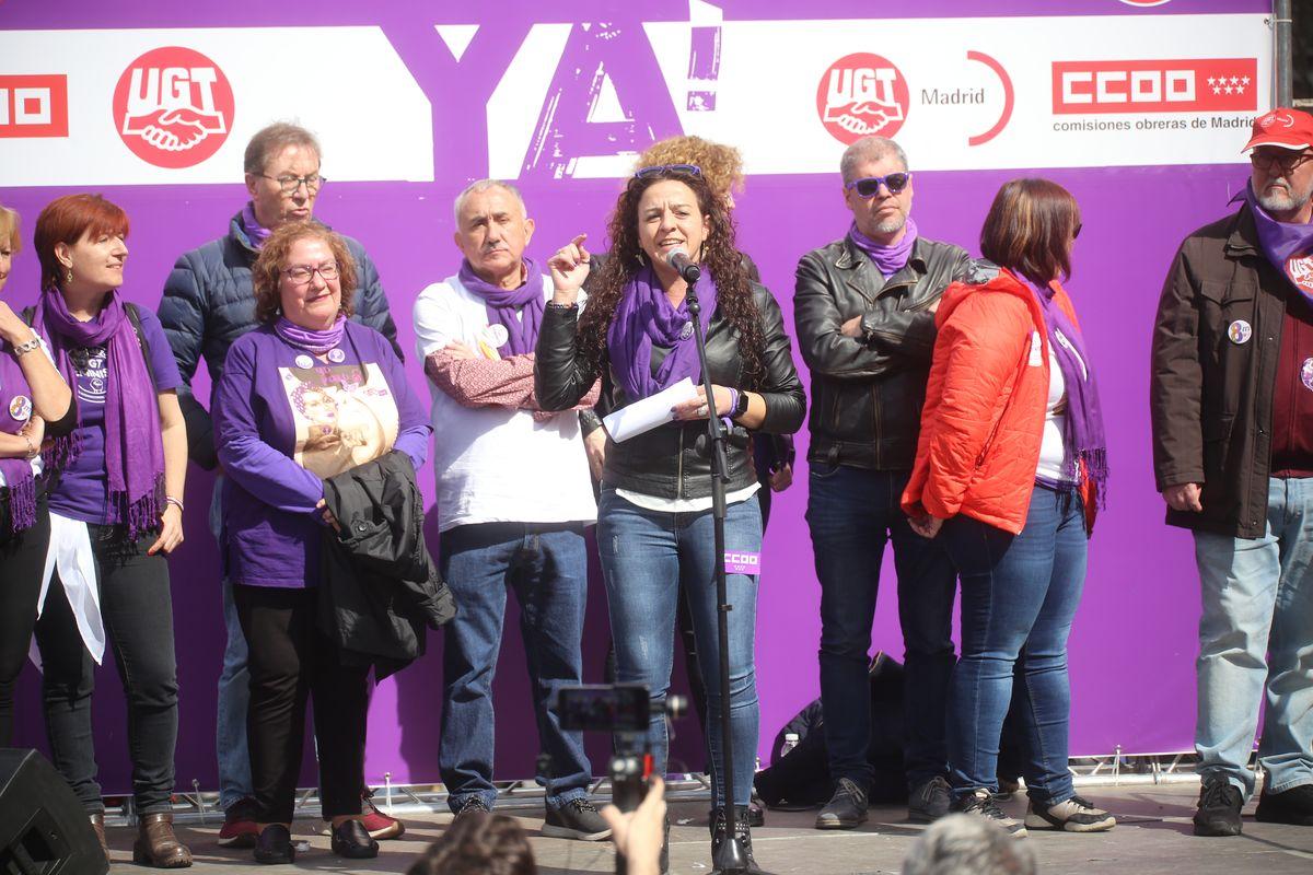 8M Da Internacional de la Mujer Trabajadora, concentracin en Cibeles