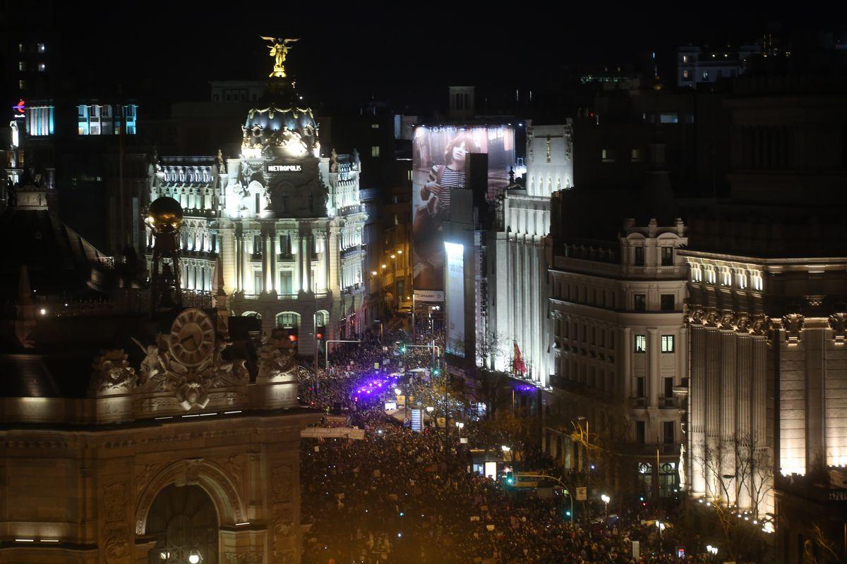 Manifestacion 8M, Da Internacional de la Mujer Trabajadora, Madrid 2019