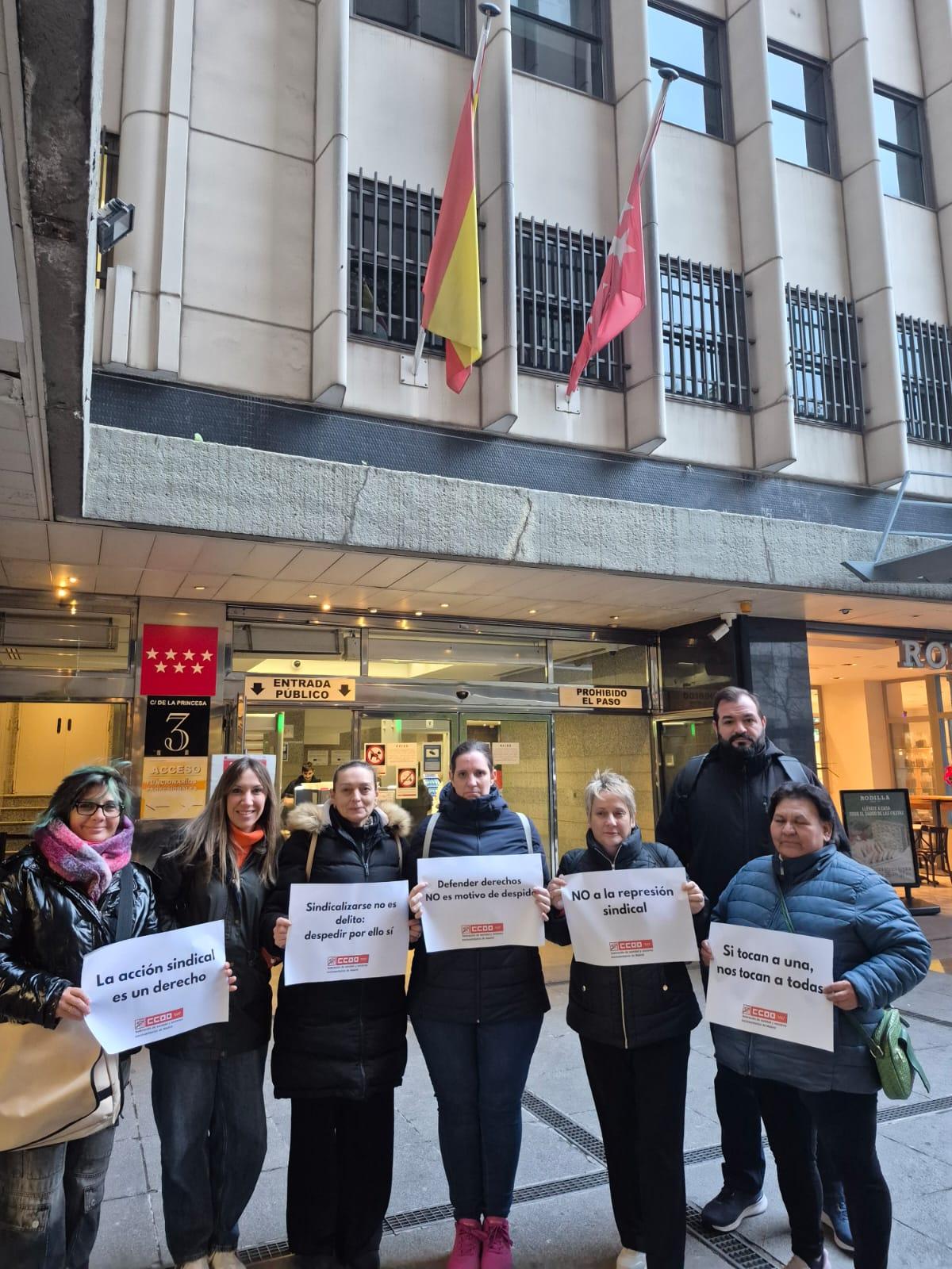 La Dirección de la Residencia NovoEscorial se niega a readmitir a dos de las cinco trabajadoras a las que despidió por presentarse en la candidatura de CCOO