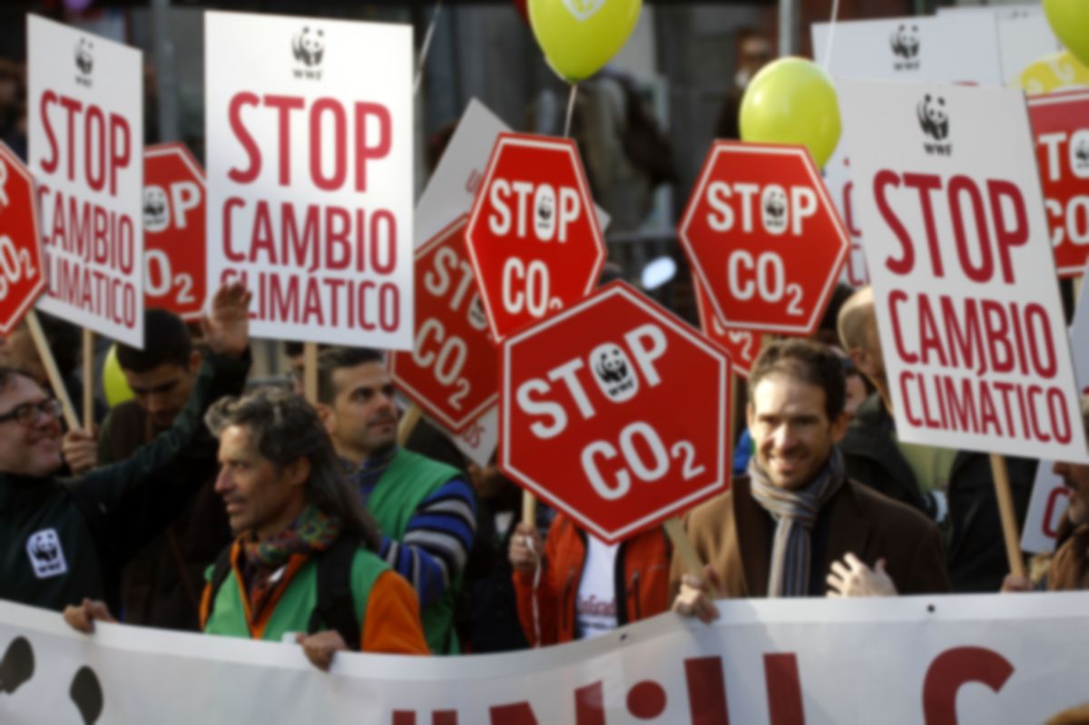 Marcha por el Clima "Frente al cambio climtico, cambiemos de modelo" Madrid 29-11-2015