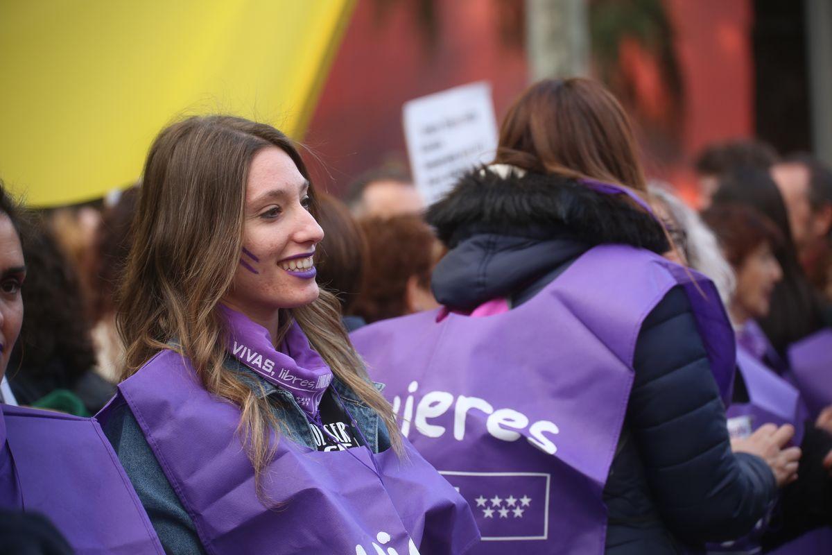 Manifestacion 8M, Da Internacional de la Mujer Trabajadora, Madrid 2019