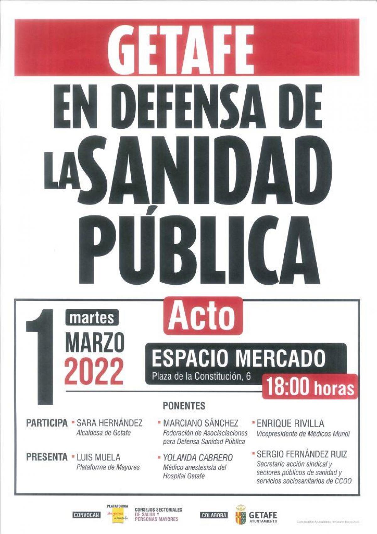 Cartel acto Getafe