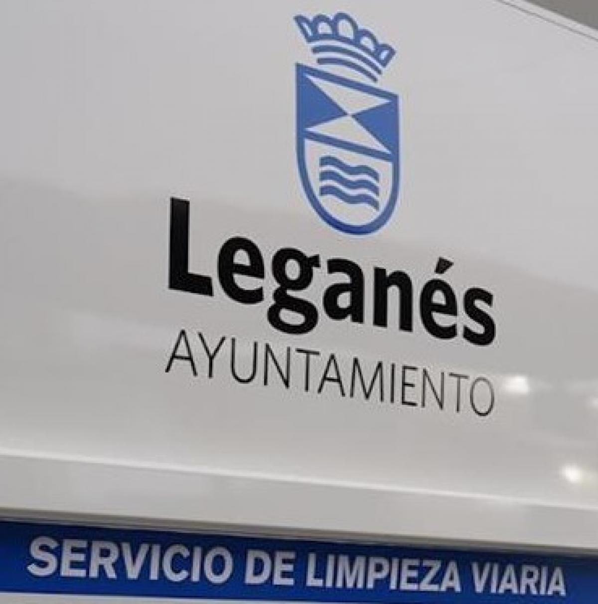 Servicio de limpieza viaria del Ayuntamiento de Legans