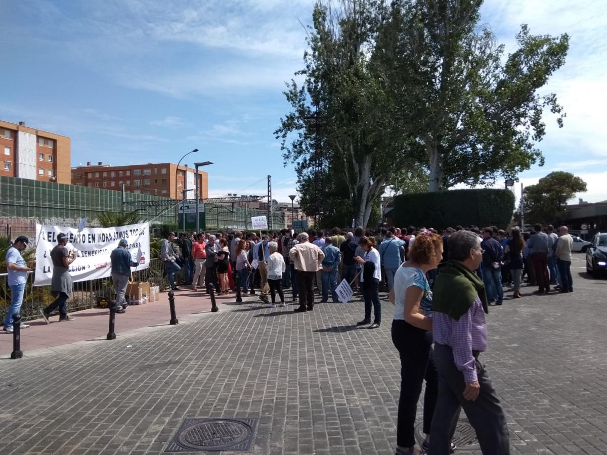 Los paros en Indra Sistemas seguirn los das laborables de mayo y junio (foto: JMA)