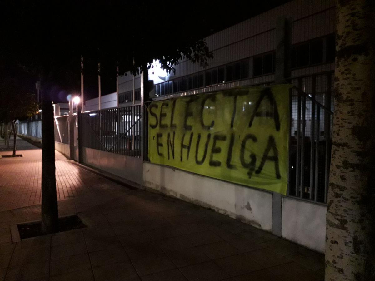 Selecta en huelga