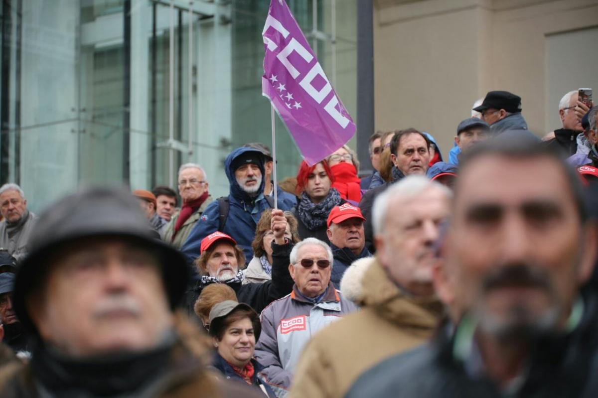 Manifestacin de pensionistas en Madrid