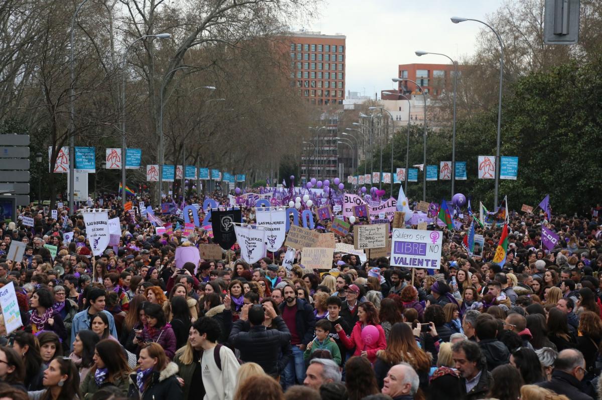 Manifestacion 8M 2020 en Madrid