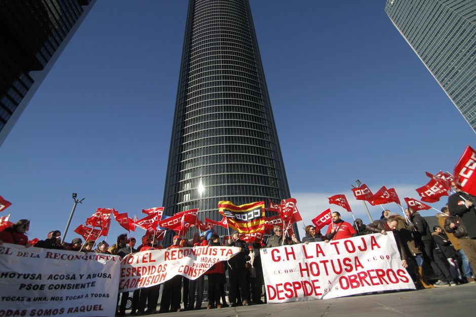 Concentracin en Madrid contra la represin sindical en el Grupo Hotusa Hoteles