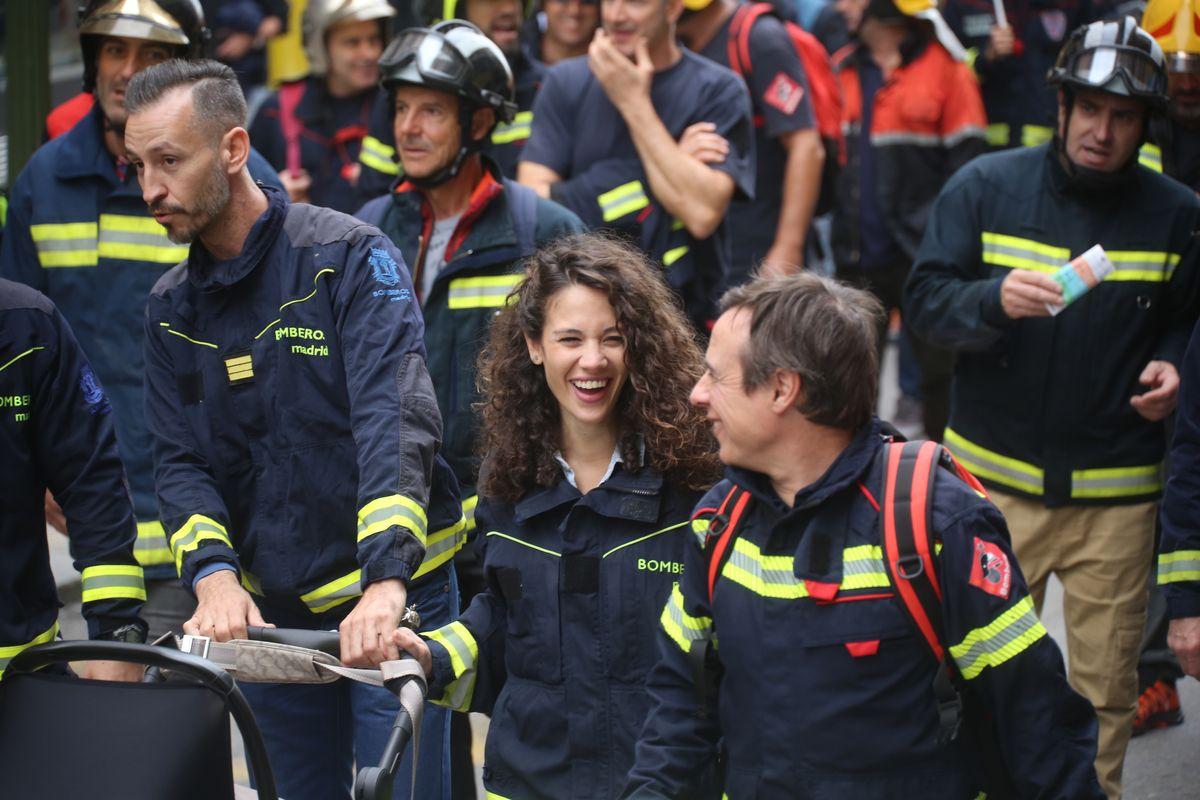 Manifestacin en Madrid por una regulacin estatal consensuada para los bomberos