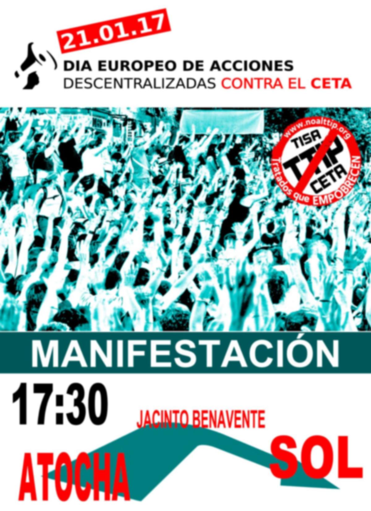 manifestacin contra CETA