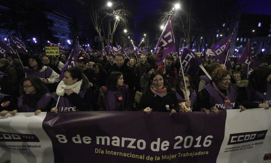 Manifestacin Da Internacional de la Mujer Trabajadora, 8-3-2016