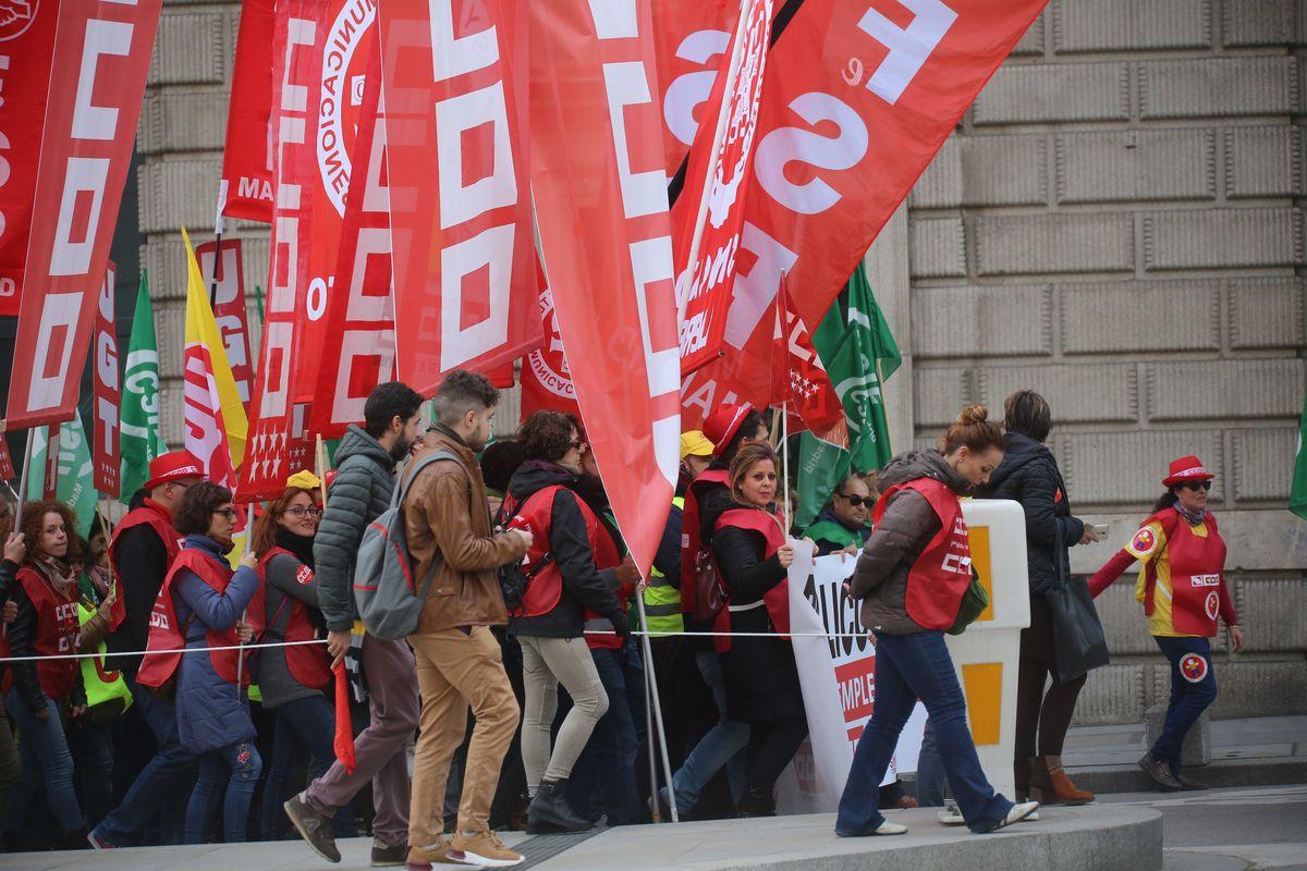 Movilizacin de la plantilla de Correos en Madrid 14-11-2018