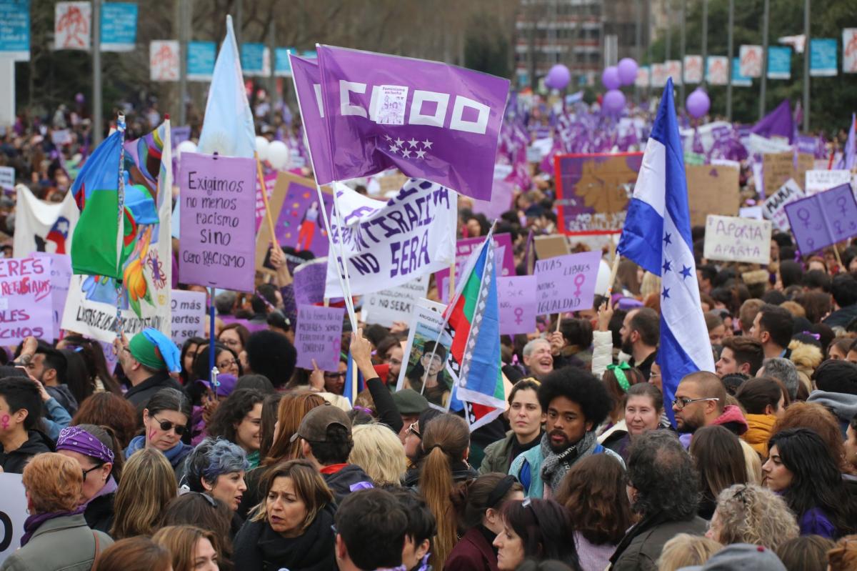 Manifestacion 8M 2020 en Madrid