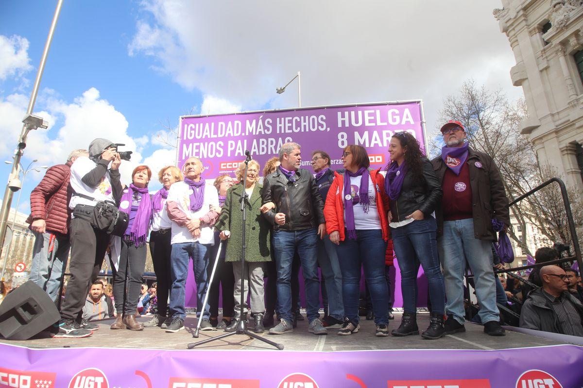 8M Da Internacional de la Mujer Trabajadora, concentracin en Cibeles