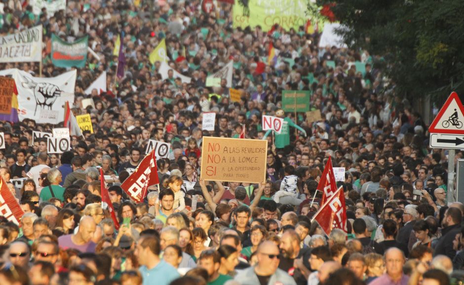 Manifestacin contra la LOMCE en Madrid 26 de octubre de 2016