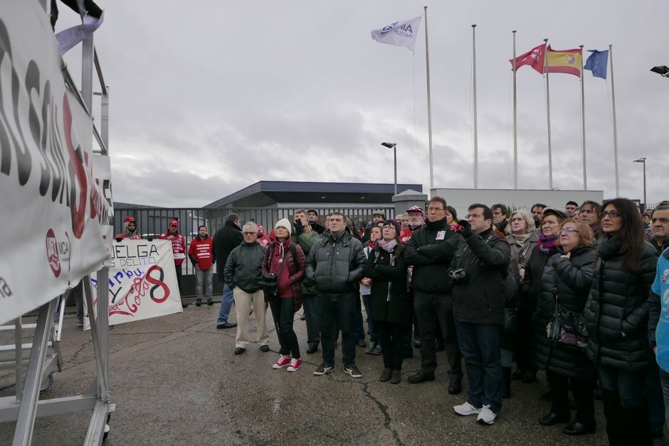 Concentracin en apoyo a Los 8 de Airbus, 11 enero 2016