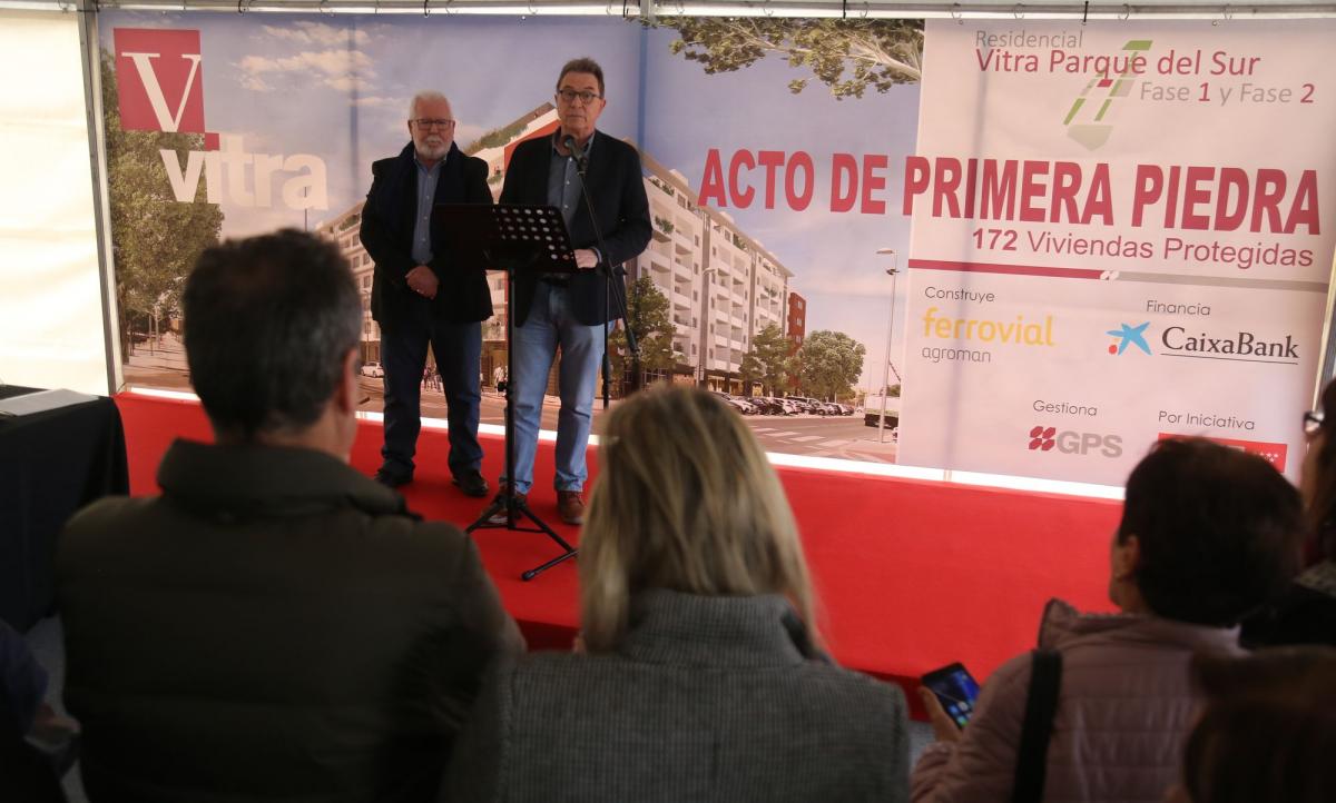 Cedrn asiste a la colocacin de la primera piedra de Residencial Vitra Parque del Sur (Villaverde)