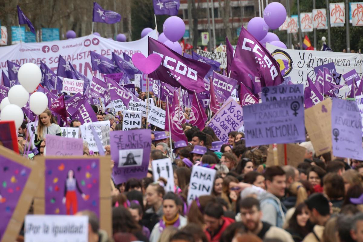 Manifestacion 8M 2020 en Madrid