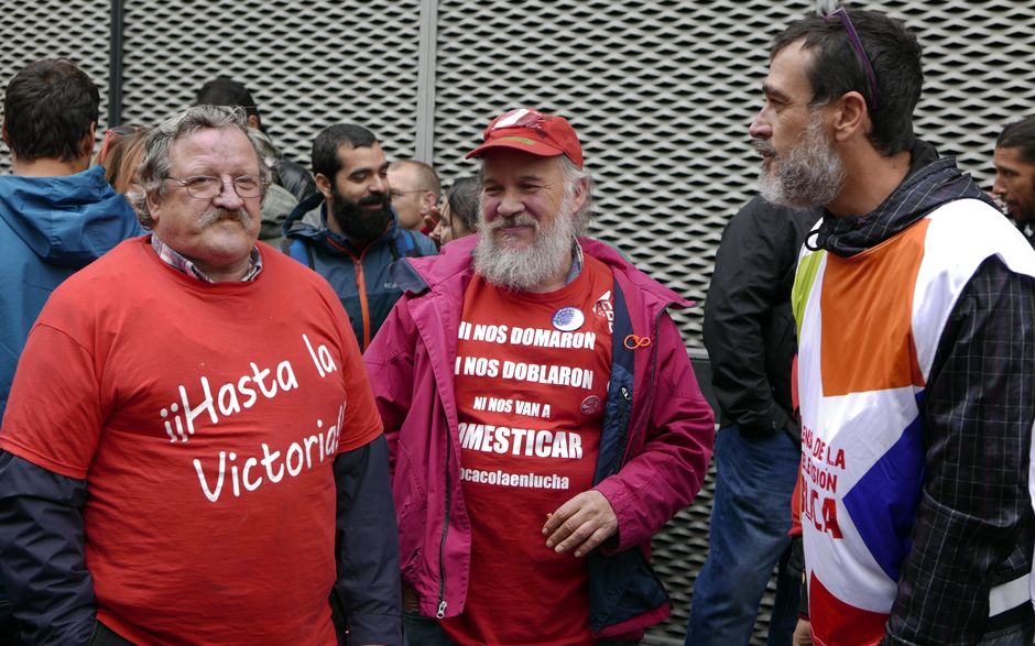 Concentracin de apoyo a Juan Carlos Asenjo en los Juzgados de Fuenlabrada