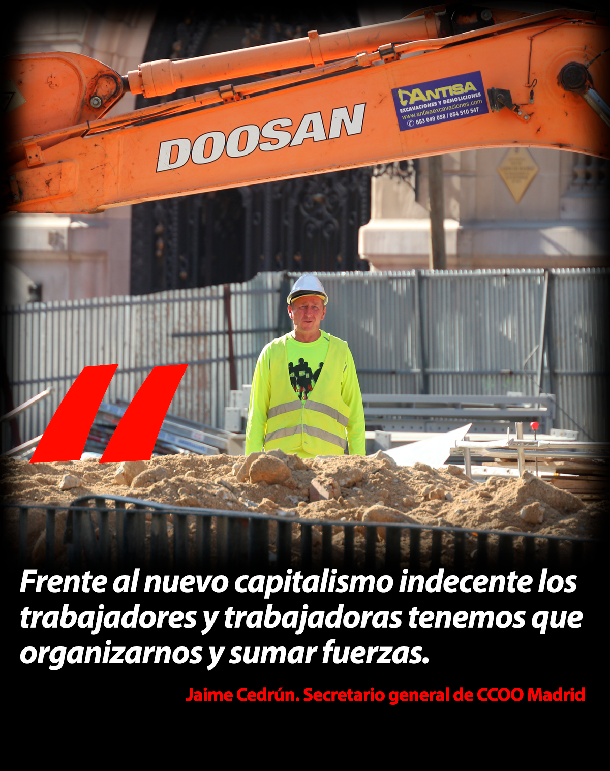 7-O, trabajo decente contra precariedad