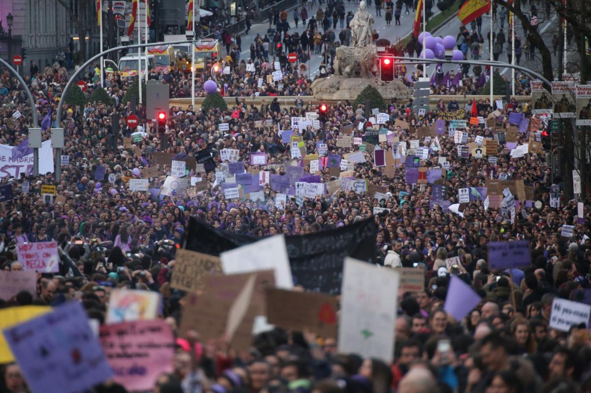 Manifestacion 8M 2020 en Madrid