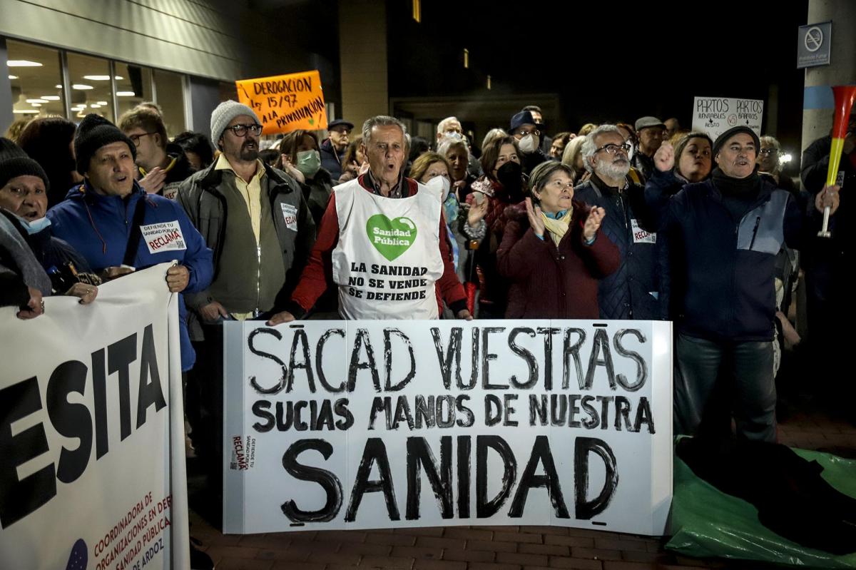 Hospital por la sanidad pública en el Hospital Universitario de Torrejón de Ardoz