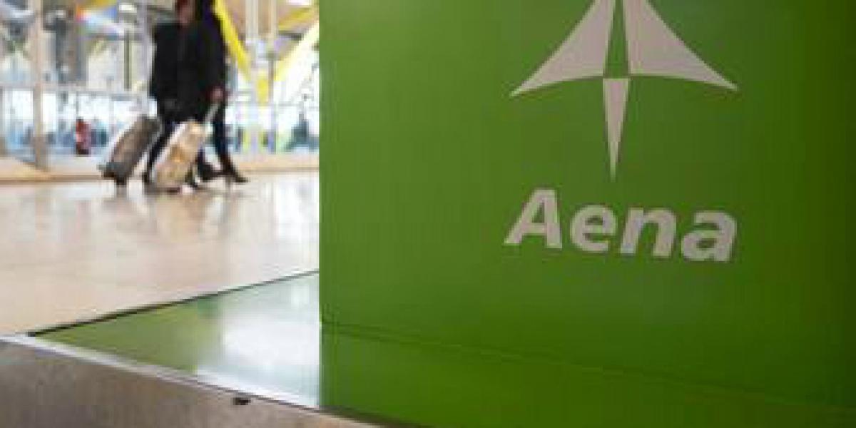 Stand de Aena en el aeropuerto