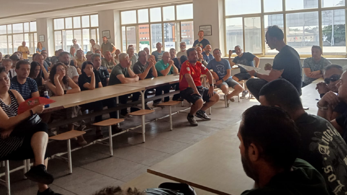 asamblea de trabajadores Corrugados Getafe Preacuerdo