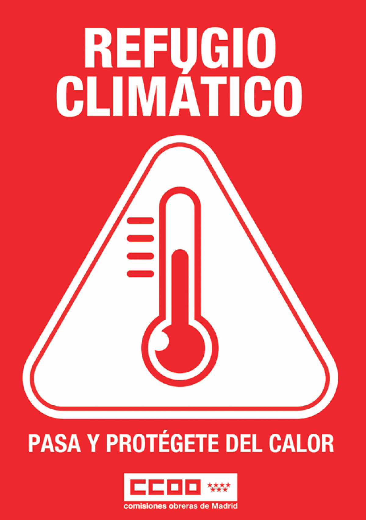 CCOO Madrid: refugio climático contra el calor