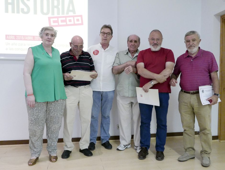 Acto homenaje a la primera Comisin Ejecutiva de CCOO de Fuenlabrada