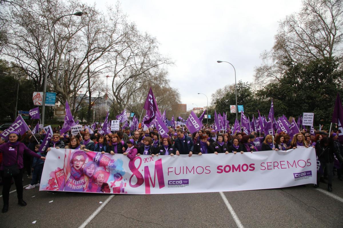 Manifestacion 8M 2020 en Madrid