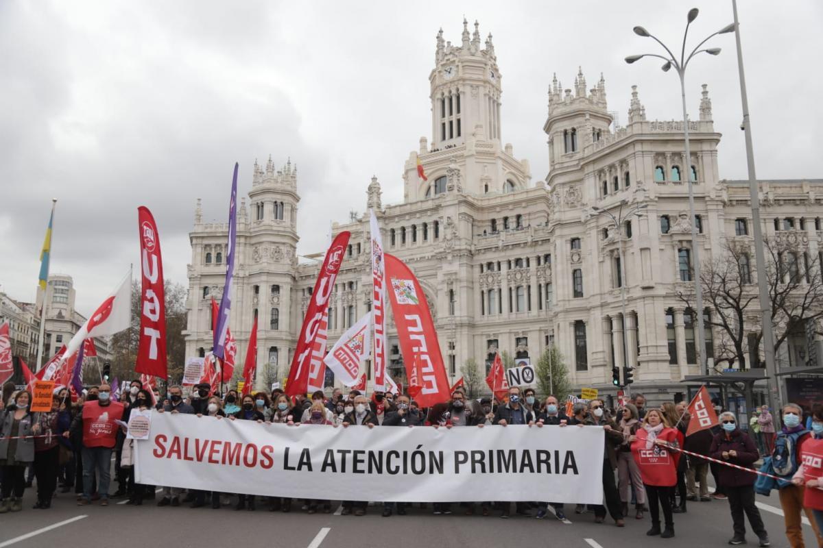 Manifestacin en Madrid en defensa de la Atencin Primaria