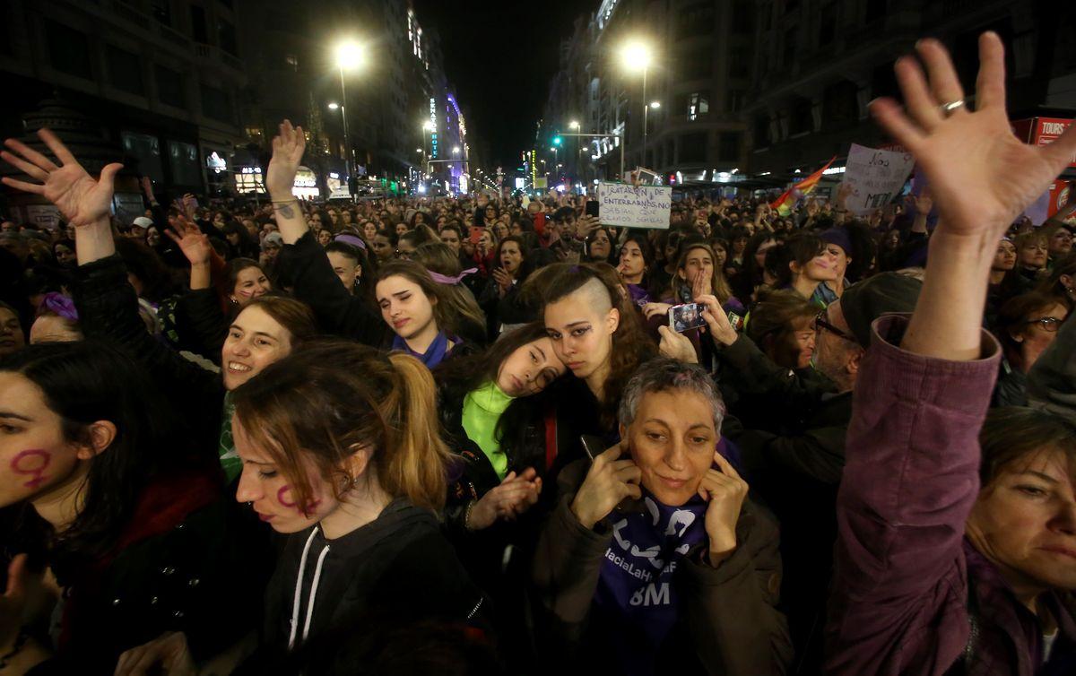 Manifestacion 8M, Da Internacional de la Mujer Trabajadora, Madrid 2019