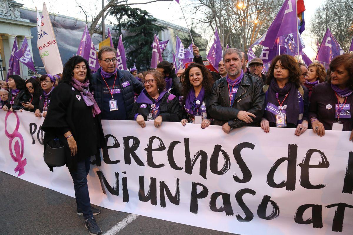 Manifestacion 8M, Da Internacional de la Mujer Trabajadora, Madrid 2019